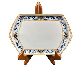 Antique Nippon Hand-Painted Porcelain Tray – Morimura Mark Green "M-in-Wreath" –